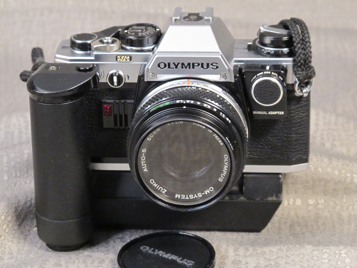 Olympus OM-10 35mm with OM-SYSTEM ZUIKO AUTO-S 50mm1:1.8 Lens with manual  speed adaptor