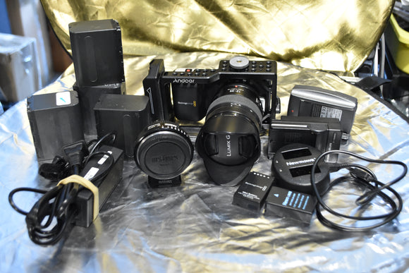 BMPCC/ Blackmagic Pocket Cinema Camera OG KIT with 12-35/2.8 Zoom lens and more..