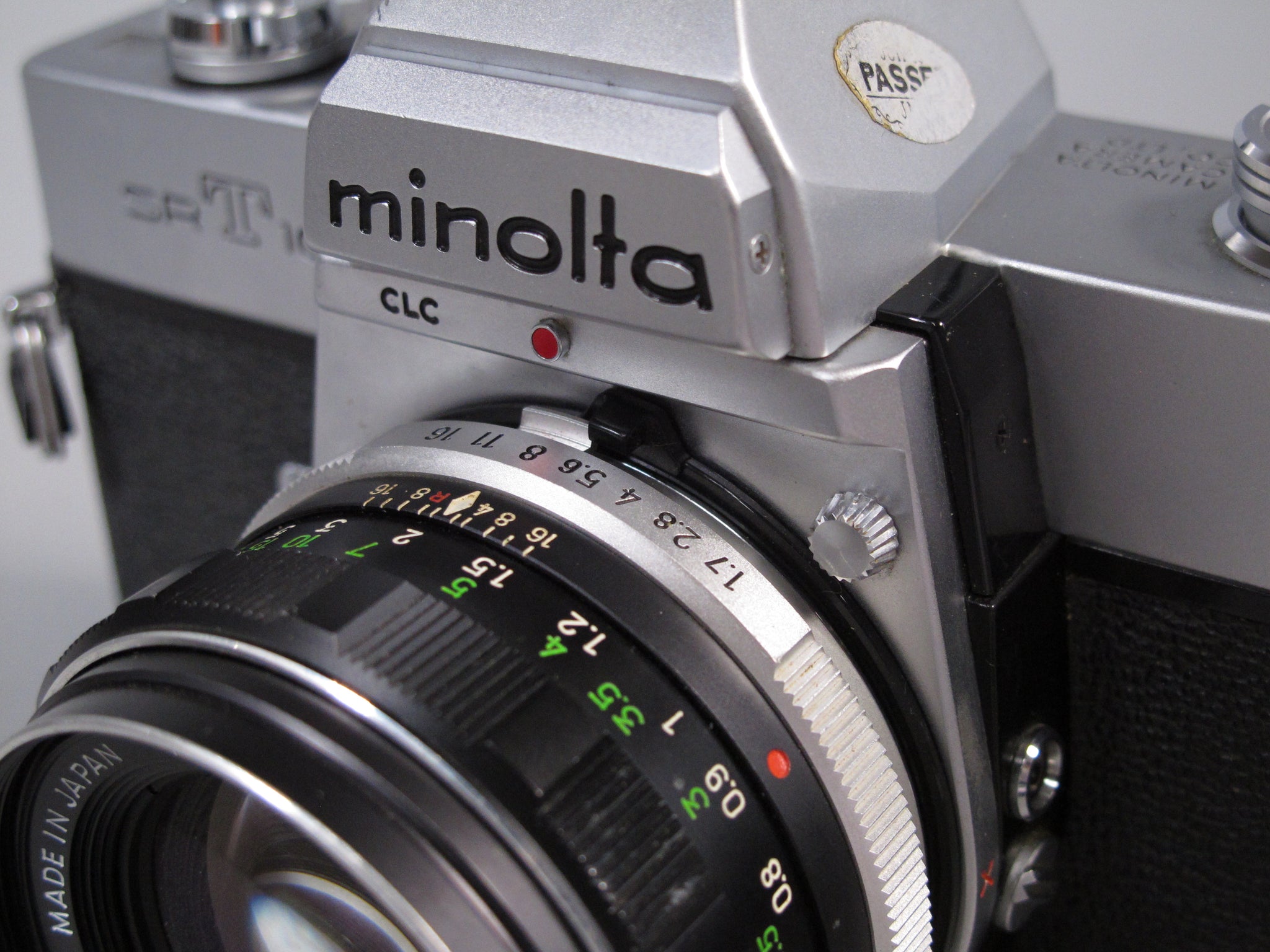 Minolta SRT102 35mm Camera with MC ROKKOR-PF 55mm f1.7 Lens